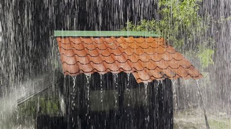 Ruido De Lluvia Con Truenos Potente Sonido De Lluvia Y Truenos En