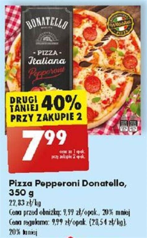 Promocja Pizza Pepperoni Donatello G W Biedronka