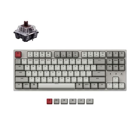 Keychron C Wired Mechanical Keyboard TenKeyLess Layout Non LED Keychron Mechanical Hot Swap