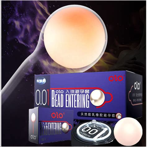 Olo Bead Entering Condom Ultra Thin Lubricated Condom Pcs Extension