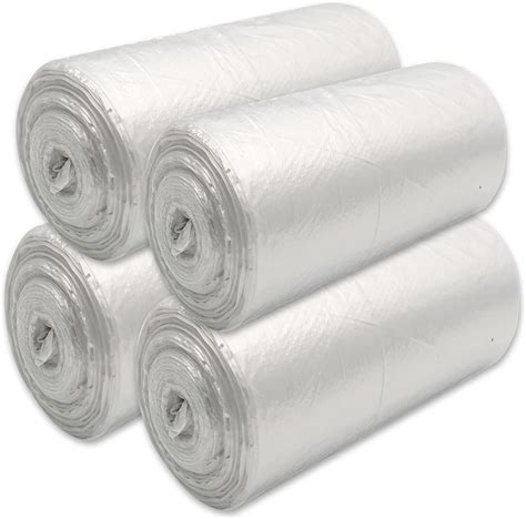 Amazon 4 Rolls 200 Count Small Trash Bags 4 Gallon Garbage Bags