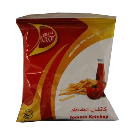 Suroor Natural Potato Sticks Tomato Ketchup 24 X 18g Online At Best