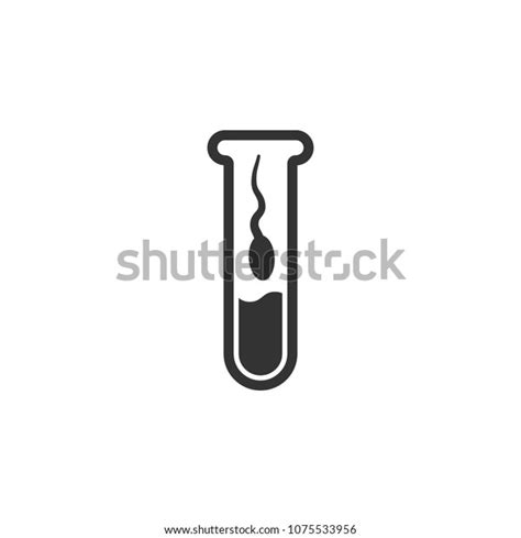 Sperm Test Tube Icon Simple Element Stock Vector Royalty Free