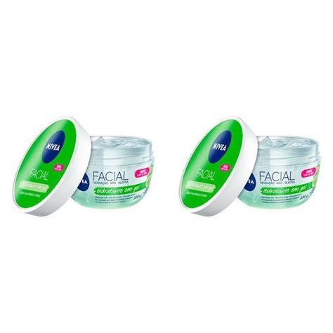 Kit 2 Und Gel Hidratante Facial Nivea Ácido Hialurônico E Pepino 100g