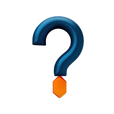 3d Question Mark Icon Sign 26552269 Png