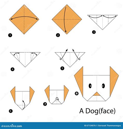 Origami ideas: Origami Dog Step By Step Instructions