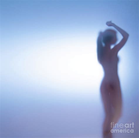 Naked Woman Behind Blurred Glass Photograph By Wladimir Bulgar Science Photo Library Fine Art