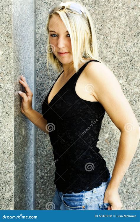 Blonde Fashion Model Stock Photo Image Of Beauty Modern
