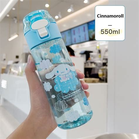 Sanrio 550ml Kawaii Melody Kuromi Cinnamoroll Pochacco Pompompurin