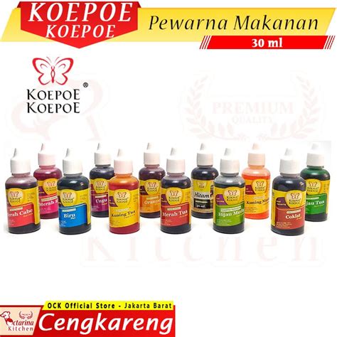 Jual Koepoe Koepoe Pewarna Makanan 30 Ml Kupu Kupu Food Colouring