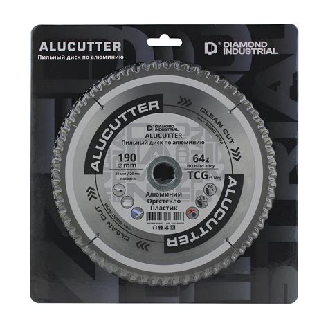Диск пильный по алюминию, пластику Diamond Industrial 190х30/20 мм, Z ...