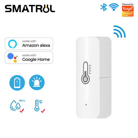 Smatrul Tuya Smart Life Wifi Temperature Humidity Sensor Detector