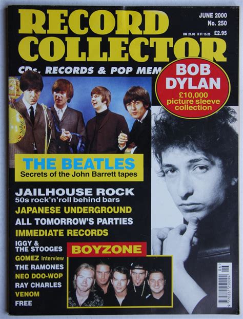 Bob Dylan Uk Record Collector Magazine July 1987 Records Lps Vinyl