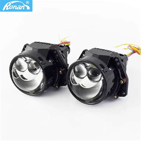 Ronan 2 pçs 3 polegada 70w 6000kbi led hyperboloid h1socket lente do