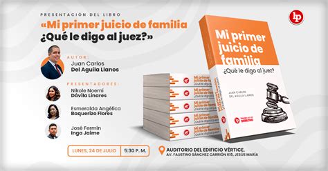 Presentaci N Del Libro Mi Primer Juicio De Familia Qu Le Digo Al