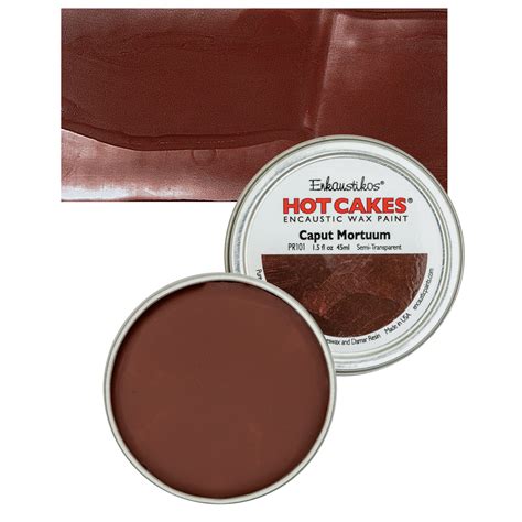 Enkaustikos Hot Cakes Encaustic Paint Caput Mortuum Ml Tin BLICK Art Materials