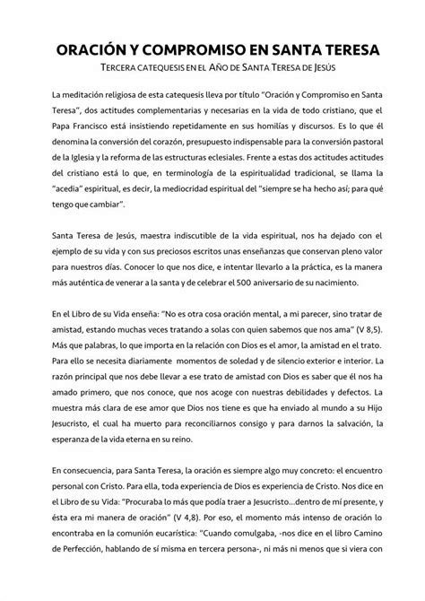 Pdf Oraci N Y Compromiso En Santa Teresa Dokumen Tips