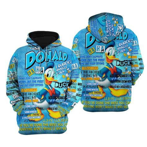 Donald Duck Hoodie Zip Hoodie 3d G95 Goamazingstyle