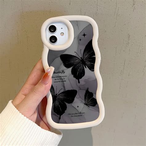 Hontinga For Infinix Hot G Back Cover Black Butterfly Pattern