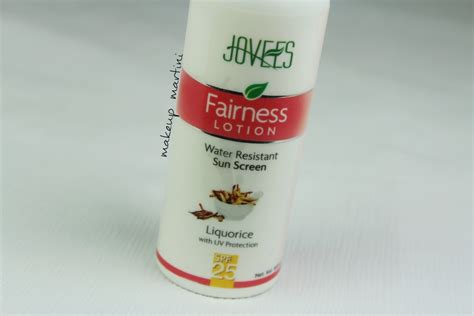 Jovees Sunscreen and Fairness Lotion SPF 25 - MakeUp Martini