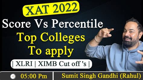 Xat Score Vs Percentile Top Colleges To Apply Xlri Ximb