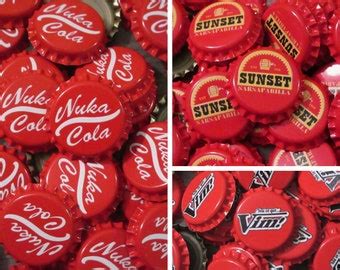 Fallout Nuka Cola Bottlecaps Fallout Inspired Etsy