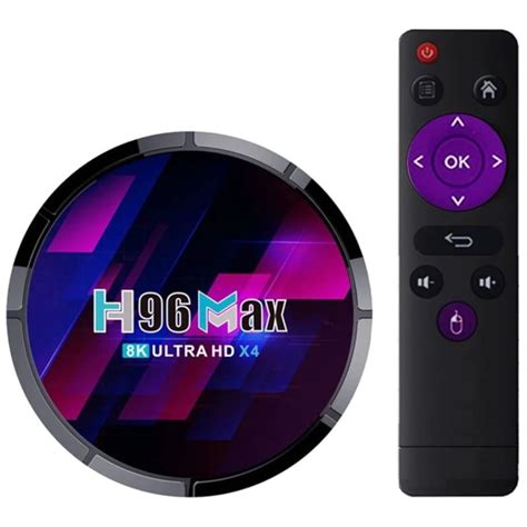 H96 Max X4 - Double Wi-Fi - 4 Go de RAM - Capacité de 64 Go