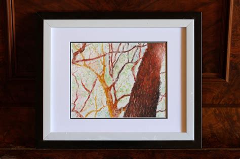 Original Oil Pastel Trees, Tree Drawing, Pastel Trees, Nature Drawing ...