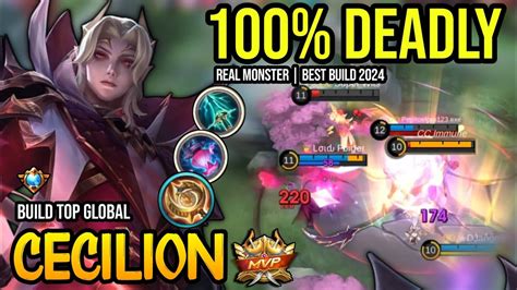 CECILION BEST BUILD 2024 BUILD TOP GLOBAL CECILION GAMEPLAY MOBILE