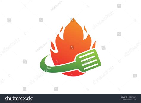Hot Food Logo Design Stock Vector Royalty Free 1282526209 Shutterstock