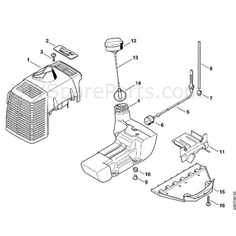 Stihl FS 400 Clearing Saw FS400 Parts Diagram D Cover