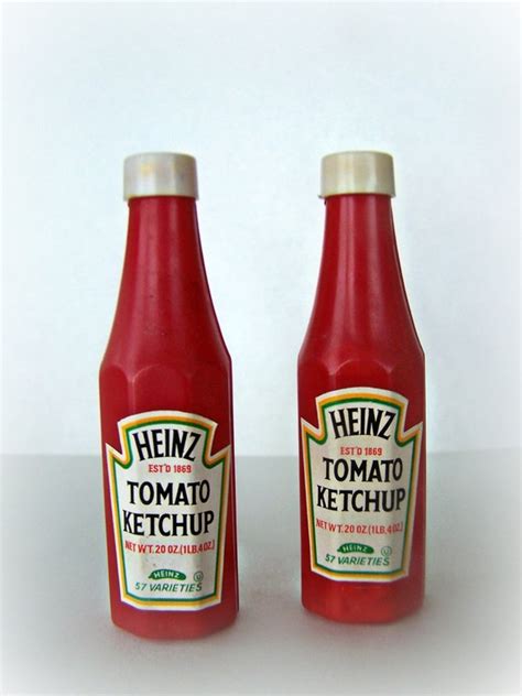 Vintage Serving Salt And Pepper Shaker 1970s Heinz Ketchup