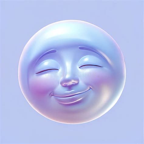 Icon of Sleeping Face Emoji, Glossy Glass Style Stock Illustration ...