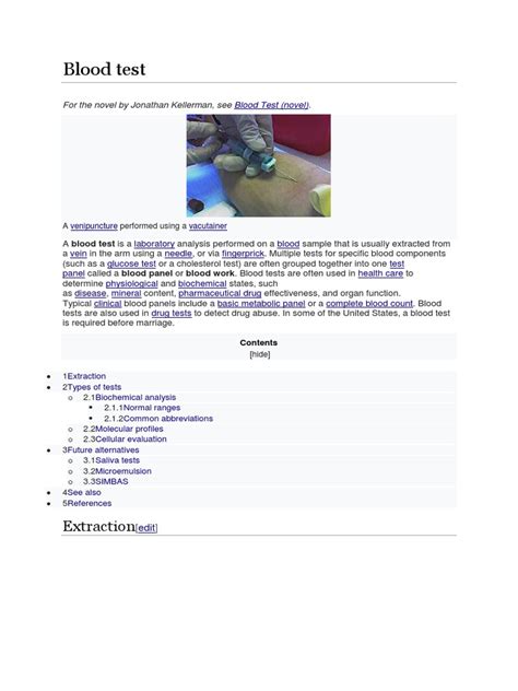 blood test  hematology blood