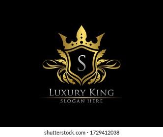 Luxury Royal King S Letter Heraldic Stock Vector Royalty Free