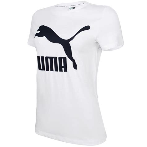 Camiseta Puma Classic Logo Tee Feminino Multicores