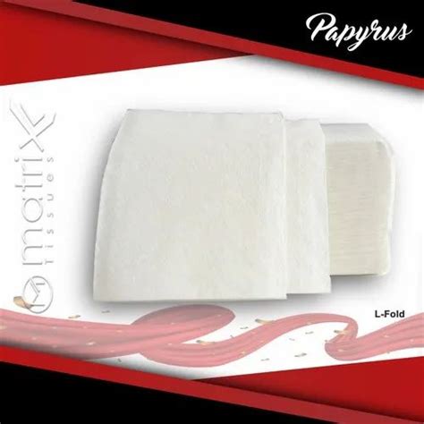 Plain White Tissue Paper L Fold Sheets Size 23x26 Cm At Rs 25packet