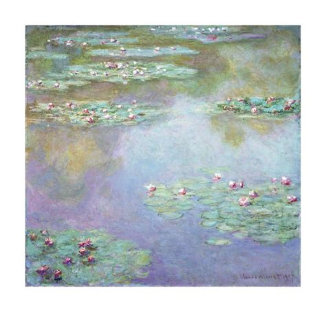 Water Lilies Ii 1907 By Claude Monet Paper Print Mfa Prints On