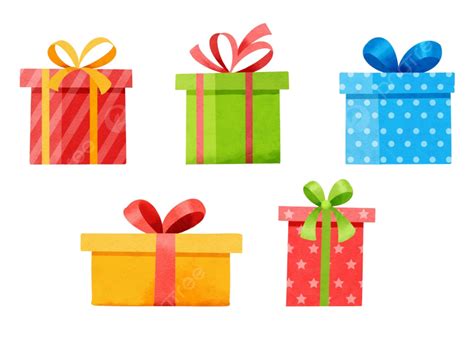 Gift Box Gifts Vector Art Png Set Of Gifts Boxes Isolated On White