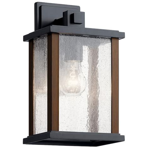 KICHLER Marimount 12 75 In 1 Light Black Outdoor Hardwired Wall