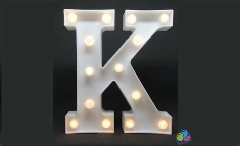 Letra K Luminosa Led 3d A Pilha Elo7 Produtos Especiais