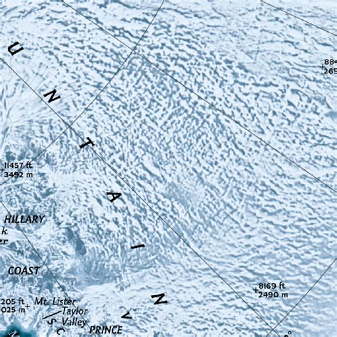 Antarctica Satellite Map by National Geographic | Avenza Maps