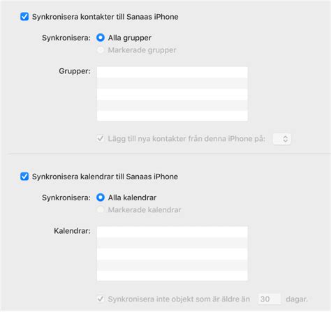 Synkronisera Kontakter Och Kalendrar Till Datorn Och En IPhone Eller