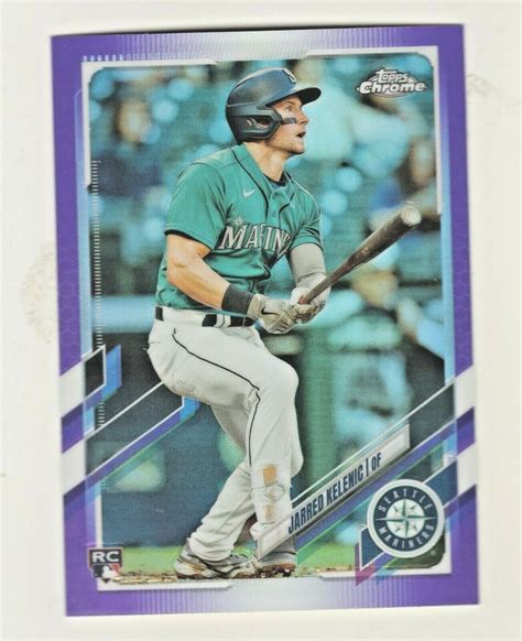 2021 Topps Chrome Update PURPLE REFRACTOR USC20 JERED KELENIC RC ROOKIE