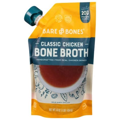 Bare Bones Classic Chicken Bone Broth 16 Oz Kroger