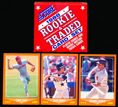 Lot Detail 1988 Score Rookie Traded Baseball Opened Factory Set Of