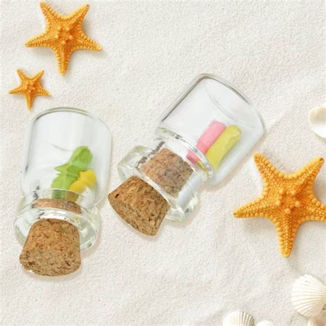 Stck Ml Mini Glas Flaschen Zarte Korken W Nschen Flaschen Diy