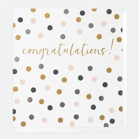 Dots Congratulations Card From The Dotty House