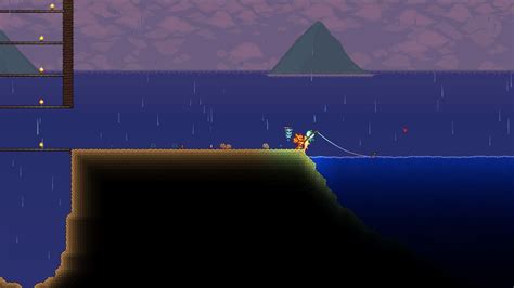 Terraria Fishing How To Get The Terraria Fishing Rod Pc Gamer