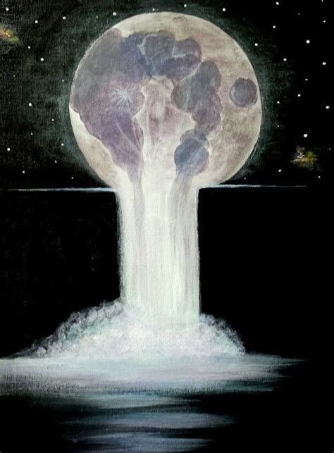 moon acrylic painting easy - Hilaria Bain